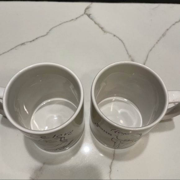 John Lennon & Yoko Ono Peace Sign Hug Close Coffee & Tea Mug Lot of 2 - Picture 8 of 8